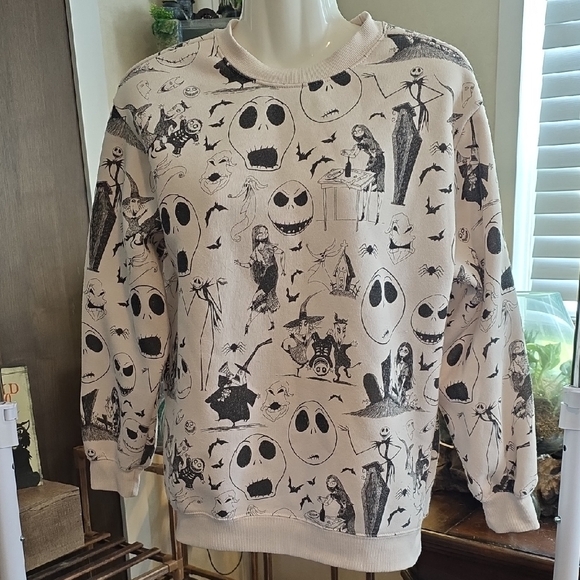 Disney Sweaters - Disney Women's Crewneck Sweater - Black and White